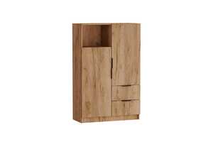 Шкаф Фрита с  дверями и открытой нишей и ящиками